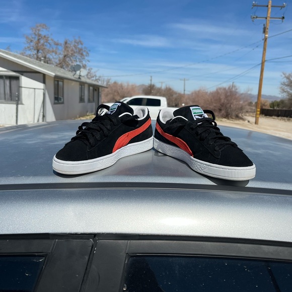 Puma Black and orange Suede Sneakers dise:6 - Picture 4 of 8